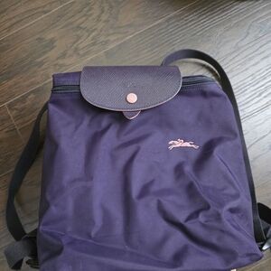 Longchamp Eggplant Purple Backpack
